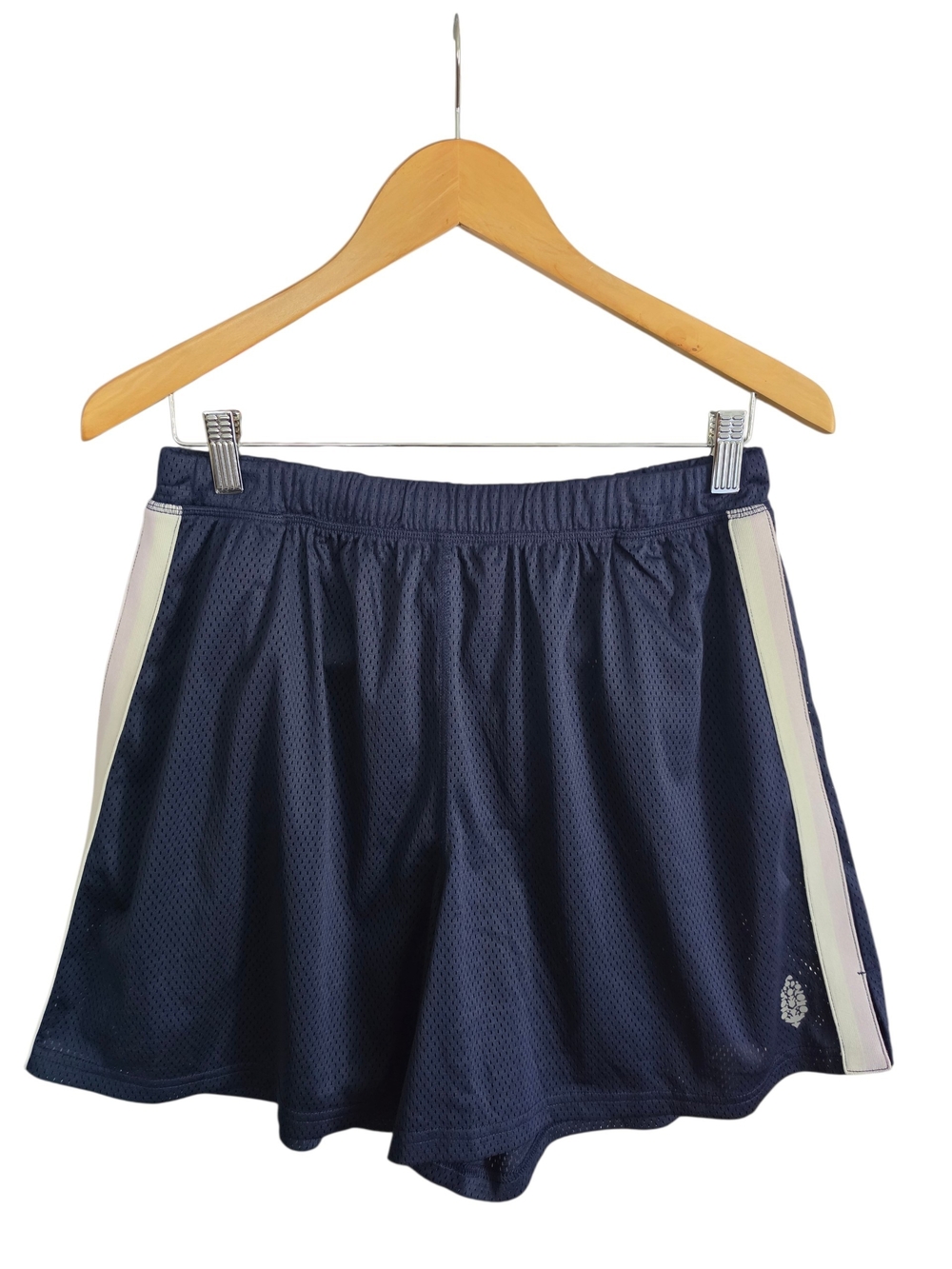 NWOT FP Movement by Free People Navy Athletic Shorts with White Side Stripes